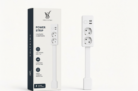 VoltSync Power Strip - No Hanging Hole